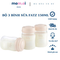 BÌNH TRỮ SỮA 150ML (BỘ 3 BÌNH) FATZBABY