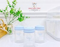 Bình trữ sữa (bộ 3 chiếc) Fatzbaby màu xanh