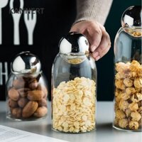 Bình trữ thực phẩm KANNERT, Niêm phong trà thủy tinh Hộp đựng đường cà phê, Thiết thực với nắp bóng Hộp đựng thực phẩm Cà phê