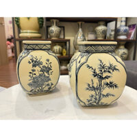 Bình Tứ Diện gốm Chu đậu