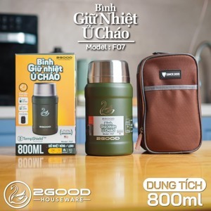 BÌNH Ủ cháo inox 2good 800ml Tiện dụng