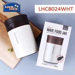Bình ủ cháo Wave Food Jar Lock&lock LHC8024(LHC8024WHT) 500ml