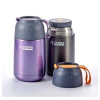 Bình ủ cháo/Camen Inox giữ nhiệt Zebra Thái Lan 650ml - 123006
