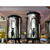 bình ủ nhiệt 304 inox có vòi chân