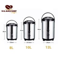 Bình ủ trà 6l-8l-10l-12l 3 lớp cách nhiệt