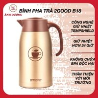 Bình Ủ Trà Có Lõi Lọc Trà 2GOOD B18 1.6 Lít - Hàng Chính Hãng Giữ Nhiệt Nóng Lạnh Suốt 24h