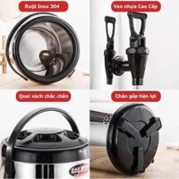 Bình Ủ Trà Sữa 12 Lít, Bình Giữ Nhiệt, Bình Giữ Nước Nóng Lạnh inox 304 cao cấp loại 6L, 8L, 10L, 12L