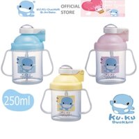 Bình uống nước cho bé ku.ku duckbill ku5321 nhựa PP có tay cầm 250ml