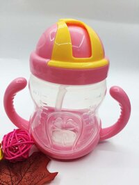 Bình uống nước chống đổ, bình uống nước cho bé chống đổ, có nắp gạt dễ dàng đóng mở 4785