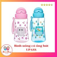 Bình uống nước có ống hút Upass 300ml cho bé trai, bé gái 🍓Remeshop🍓