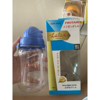 bình uống nước latan chống sặc cho bé trên 6 tháng 250ml có ống hút và dây đeo