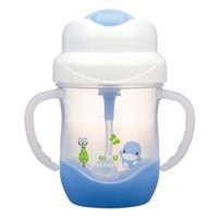 Bình uống nước ống hút có tay cầm Kuku (KU5472, 200ml Xanh)