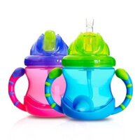 Bình uống nước ống hút silicone Nuby 360 độ 240ml- 10254