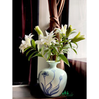 BÌNH VẠN PHÚC MEN XANH - GỐM CHU ĐẬU