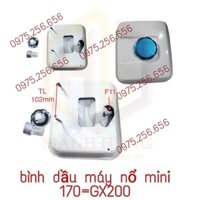 Bình Xăng Máy nổ 170=GX200 máy nổ mini BÌNH XĂNG LỚN ( BÌNH CHỨA NHIÊN LIỆU ) CHO ĐỘNG CƠ HONDA GX140, GX160, GX200