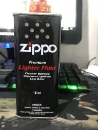 Bình Xăng Zippo Thơm Bén Lửa dung tích 133ml Lên Lửa Xanh Đẹp, Phụ Kiện Cho Hột Quẹt Bật Lửa Zippo, xăng zipp