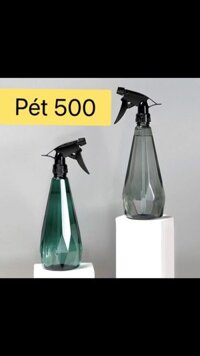Bình xịt 500ml  XP màu xanh pet