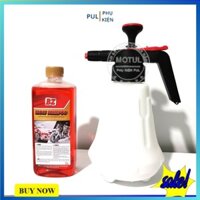 Bình xịt bọt tuyết cầm tay 2 lít kèm nước rửa xe BZ vệ sinh ô tô xe máy