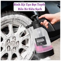 Bình xịt bọt tuyết rửa xe hơi, xe máy, tưới cây cầm tay dung tích 2000ml tiện dụng với 3 đầu phun thay đổi kiểu phun