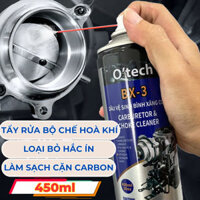 Bình Xịt BX-3 Dầu Vệ Sinh Bình Xăng Con O’tech Carburetor & Choke Cleaner
