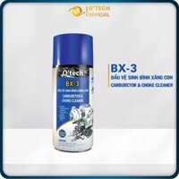 Bình xịt BX-3 Dầu Vệ Sinh Bình Xăng Con Otech 450ml làm sạch động cơ, chi tiết máy - Carburetor &amp; Choke Cleaner