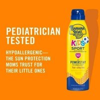 Bình xịt chống nắng kháng nước trẻ em Banana Boat Kids Sport Sunscreen Spray SPF 50 170g-269g (Mỹ)