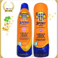 Bình xịt chống nắng thể thao kháng nước Banana Boat Sport Ultra Sunscreen Spray SPF 50+ (227g) Mẫu mới