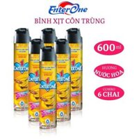 Bình xịt côn trùng EnterOne 600ml hương nước hoa. Xịt kiến xịt gián xịt muỗi an toàn hiệu quả