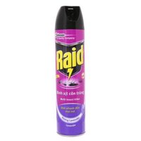 Bình Xịt Côn Trùng Hoa Oải Hương, Bug & Insect Repellent Spray, Lavender (600ml) - RAID
