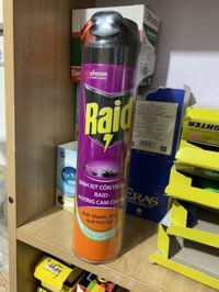 Bình xịt côn trùng RAID 600ml – Hương Cam Chanh
