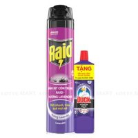Bình Xịt Côn Trùng Raid Hương Lavender 600ml