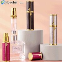 Bình xịt da thật HOUCHU 5ml Hộp đựng mỹ phẩm Mini tự bơm
