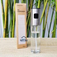 Bình xịt dầu ăn Lock&Lock CKO109 dung tích 100ML bằng thủy tinh kèm phểu và cọ rửa Happy Mall