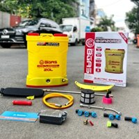 Bình xịt điện 20 lít 2 bơm BGAS sử dụng 12V 12AH, 9 lít/phút