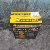 Bình xịt điện 20 lít dùng accu 12v 8ah con ong vàng