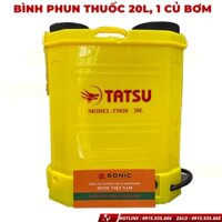 Bình xịt điện , bình phun thuốc trừ sâu pin lithium , tatsu 820l dung tích 20l, 1 củ bơm