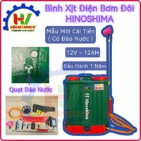 Bình Xịt Điện HINOSHIMA 20 Lít 2 Bơm (Có đảo thuốc) cực mạnh. Dùng phun thuốc, tưới cây.BH 1 năm