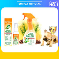 Bình xịt diệt ve rận cho chó mèo TropiClean Xịt đuổi bọ chét hương cam quýt Surica PK21 (473ml)