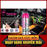Bình xịt điều hoà ô tô bọt khử mùi làm sạch, xịt khử mùi điều hoà dàn lạnh, vệ sinh dàn máy lạnh ô tô Flamingo 500ml {KH