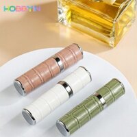 Bình xịt HOBBYIN 5ml, Bình xịt nước hoa siêu mịn có thể đổ lại, Nước hoa di động bằng da sang trọng Du lịch