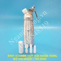 Bình xịt kem 500ml Nhôm hợp kim nguyên khối