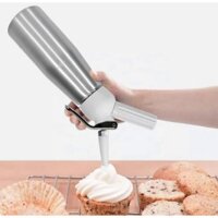 Bình xịt kem tươi whipper 0,5L cao cấp - Bạc