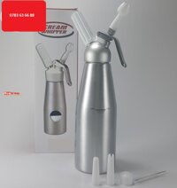 Bình xịt kem tươi WHIPPER CREAM 500 ml nắp gas chắc chắn hợp kim nhôm cao cấp