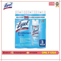 BÌNH XỊT KHỬ TRÙNG DIỆT KHUẨN LYSOL 3x19oz ( 3 pack )