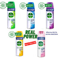Bình xịt khử trùng & diệt khuẩn Dettol Disinfectant Spray diệt 99,9% virus 450ml - Singapore (5 mùi)