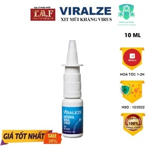 Bình xịt mũi kháng virus Viraleze 10Ml