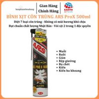 Bình xịt muỗi , côn trùng ARS PRO.X MẠNH diệt 7 loại côn trùng chai 500ml không mùi