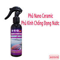 Bình Xịt Nano - Ceramic Wax - Phủ Nano Kính Ô TÔ Phủ Bóng Sơn Xe - Chai Xịt Nano Chống Nước Kính Xe AZOZO