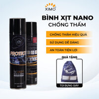 Bình xịt nano chống thấm nước, bụi bẩn cho giày túi, ví, áo da, mũ nón cao cấp XIMO