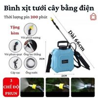 Bình xịt nước rửa xe, tưới cây bằng điện, dung tích bình 8L có kèm quai đeo, cáp sạc type C